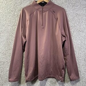 UNRL Pullover Mens 2XL Pink 1/4 Zip Athletic Fit Long Sleeve Golf Performance